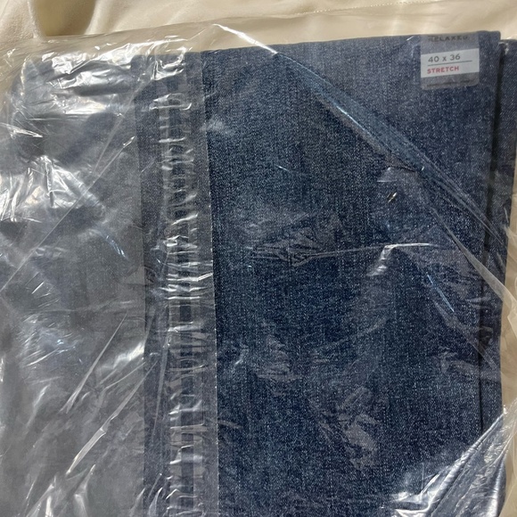 NWT Men's 550 Relaxed Levi Strauss 40x36 Stretch Dark Wash tapered leg - Picture 4 of 5